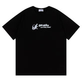 Off White Crocodile Pattern Printed T-Shirt